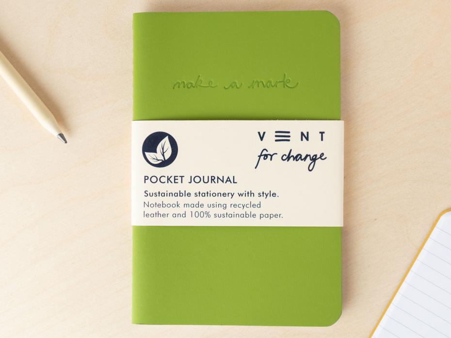 Recycled Pocket Journal - Green